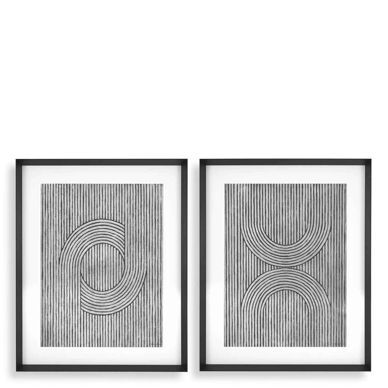 Print Cedar Grooves - Set Of 2-Eichholtz-EICHHOLTZ-116658-Wall Art-1-France and Son