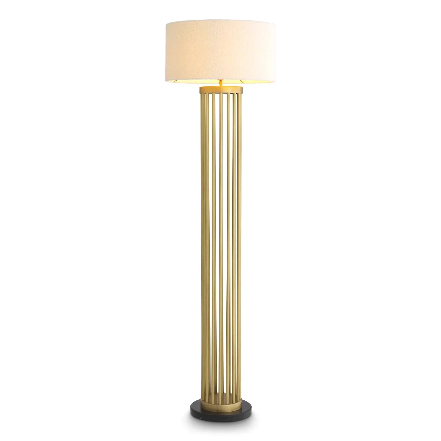 Floor Lamp Condo-Eichholtz-EICHHOLTZ-116774UL-Floor LampsBoucle Shade-2-France and Son