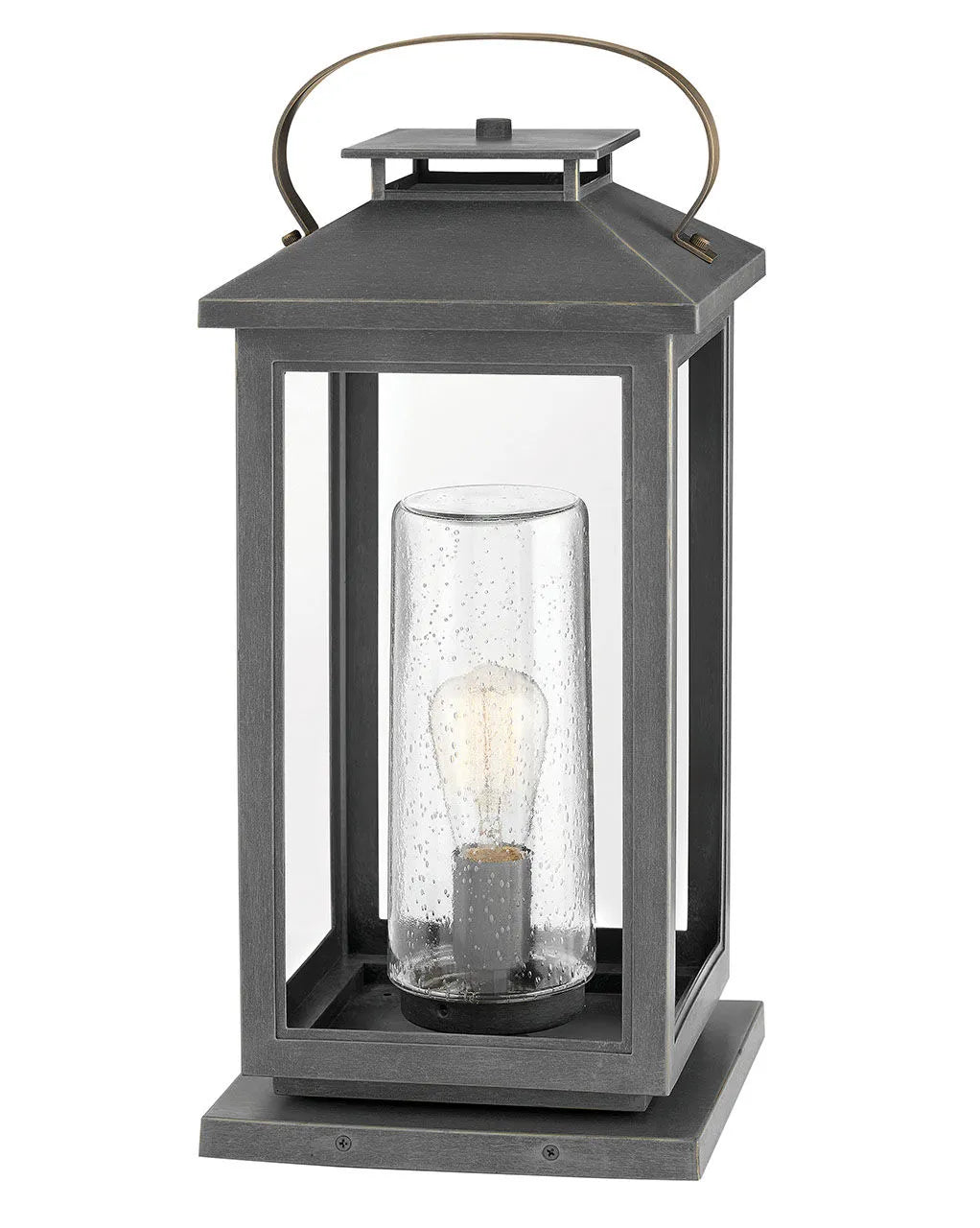 Outdoor Atwater - Medium Pier Mount Lantern-Hinkley Lighting-HINKLEY-1167AH-LV-Outdoor Post LanternsAsh Bronze-12V LED-3-France and Son