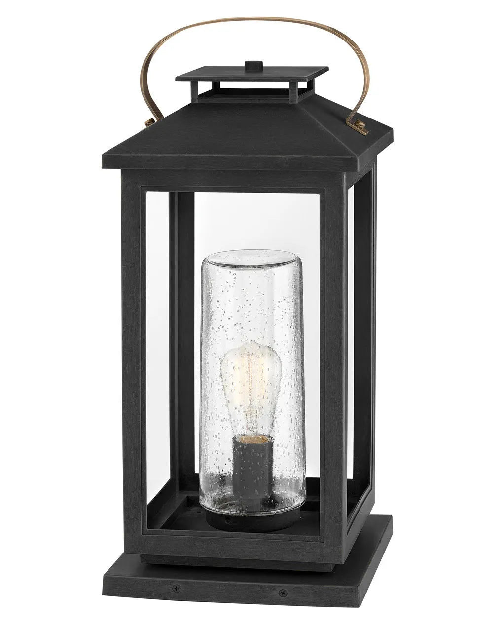 Outdoor Atwater - Medium Pier Mount Lantern-Hinkley Lighting-HINKLEY-1167BK-LL-Outdoor Post LanternsBlack-LED-2-France and Son