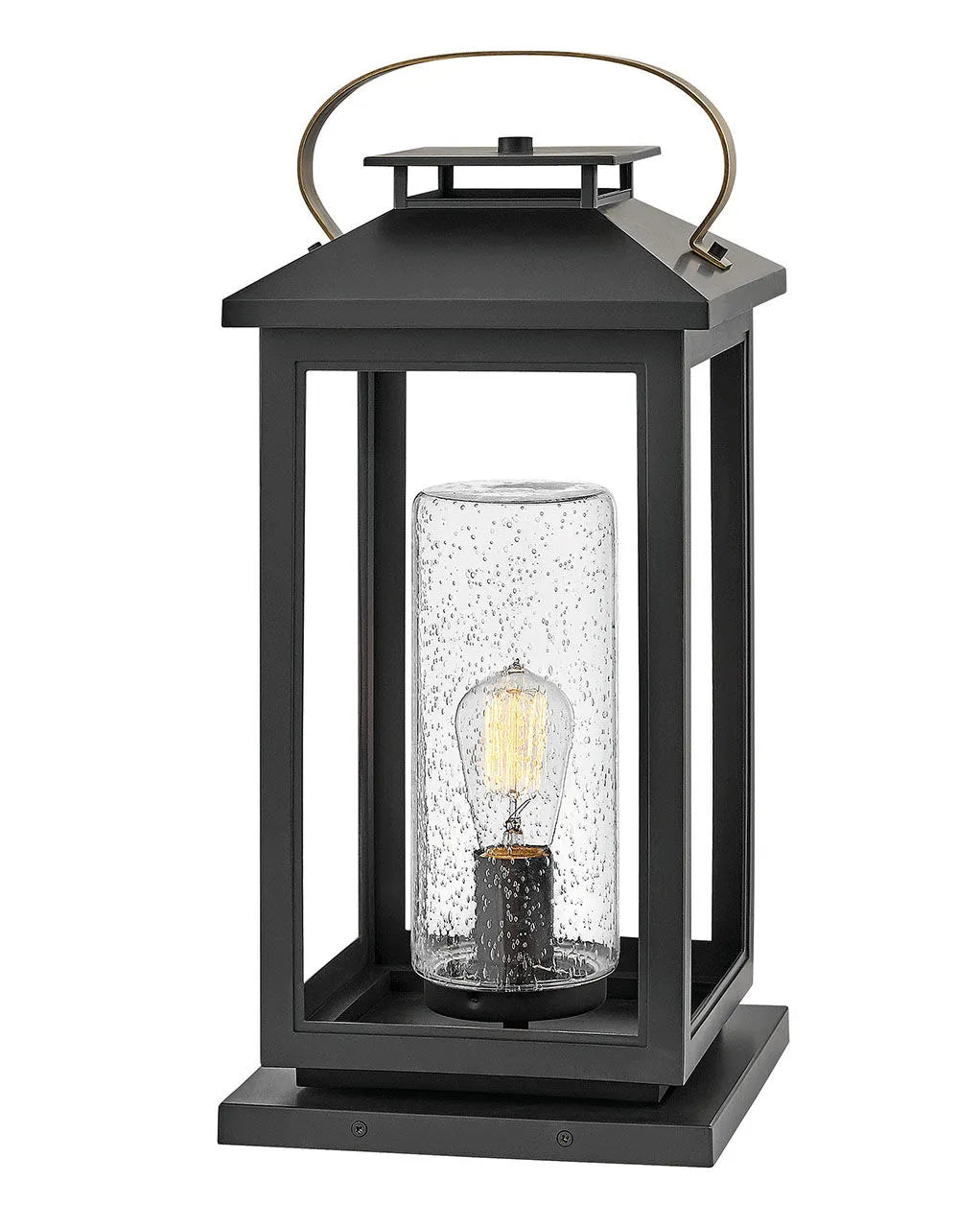 Outdoor Atwater - Medium Pier Mount Lantern-Hinkley Lighting-HINKLEY-1167BK-LV-Outdoor Post LanternsBlack-12V LED-4-France and Son