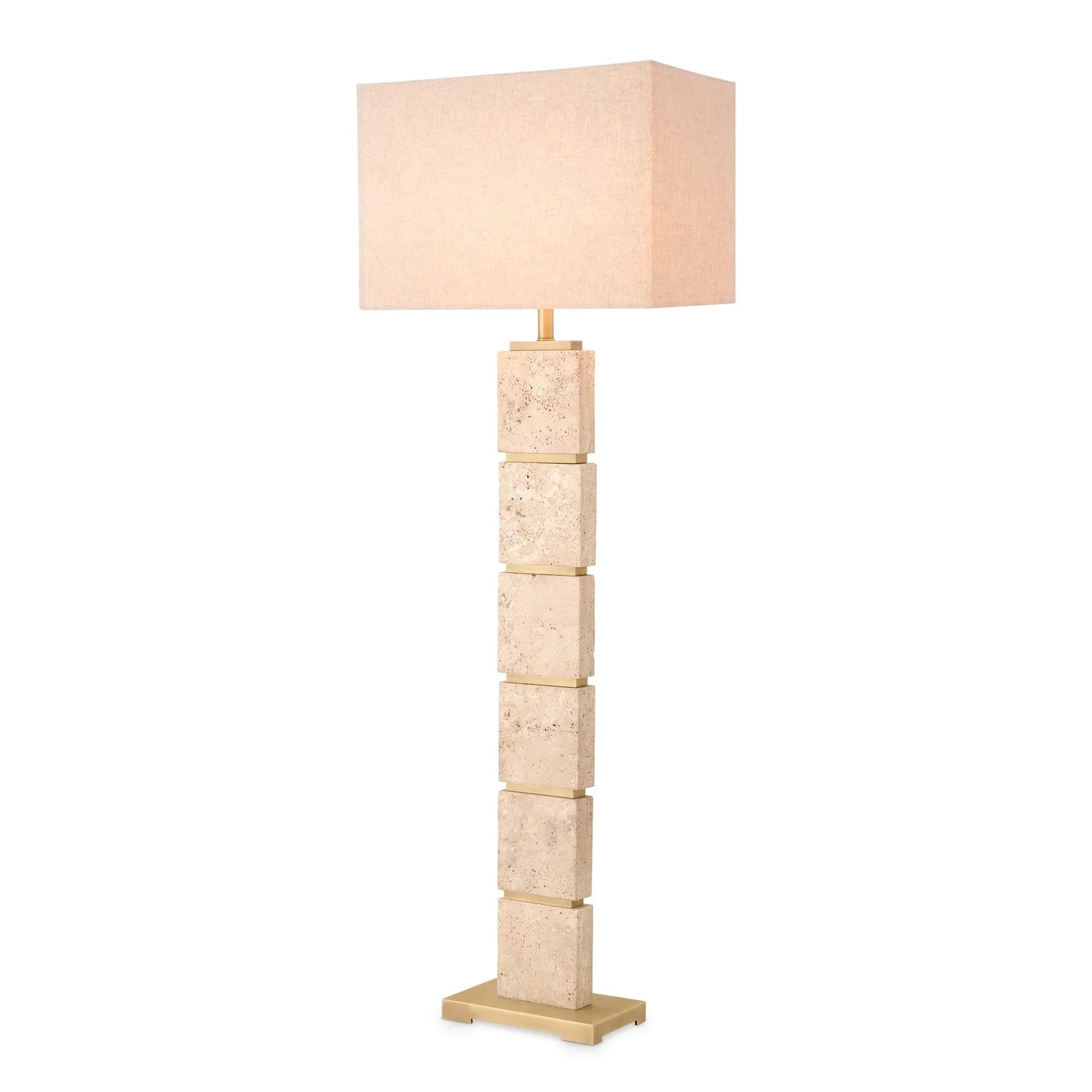 Floor Lamp Newton-Eichholtz-EICHHOLTZ-116938UL-Floor LampsTravertine-2-France and Son