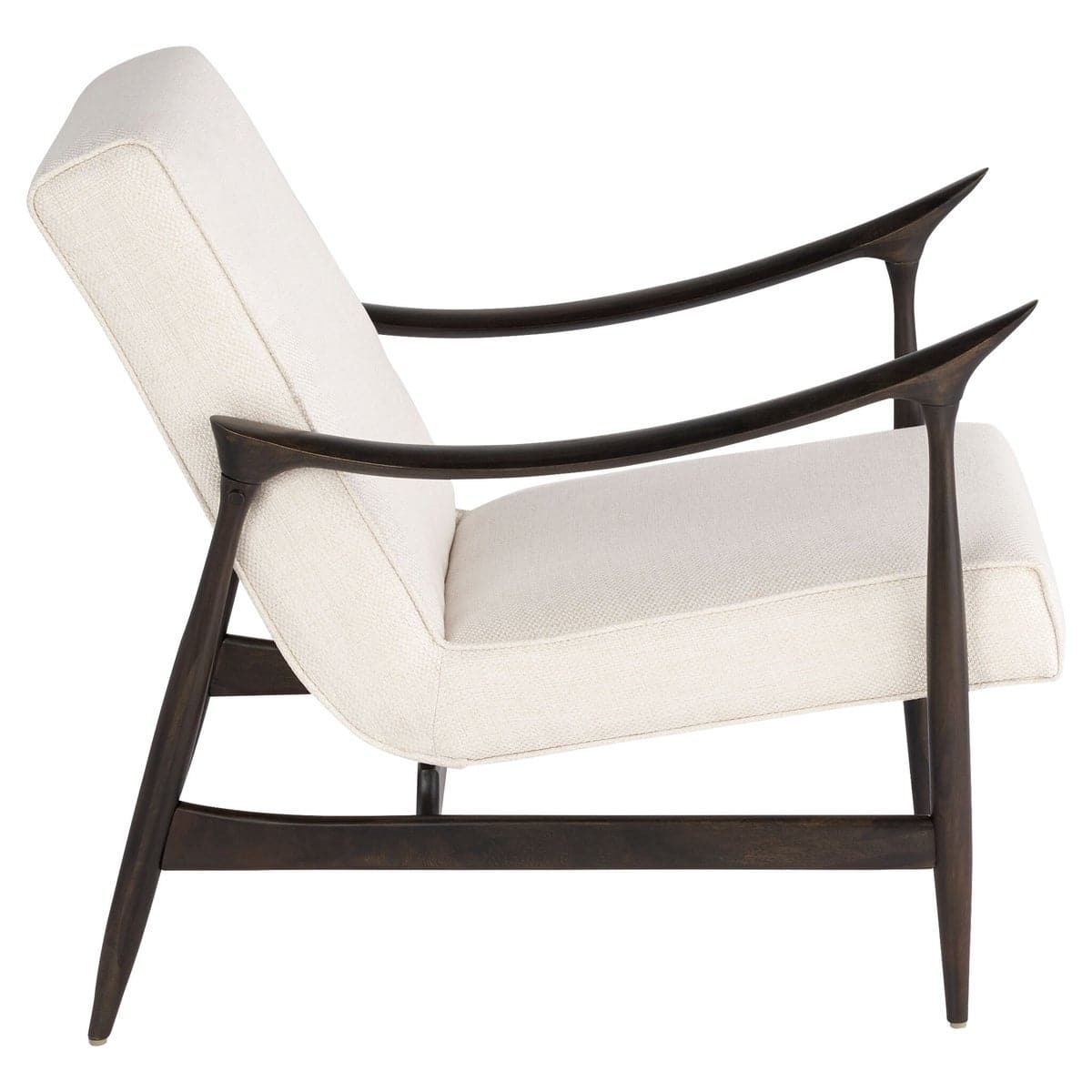 Oscar Arm Chair-Cyan Design-CYAN-11783-Lounge ChairsOff-White Boucle-5-France and Son
