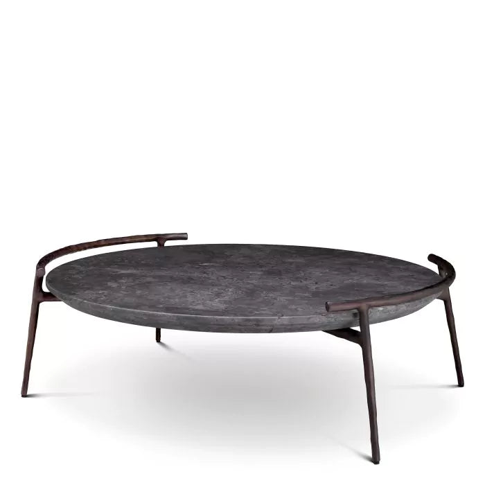 Coffee Table Arca - Grey Marble Bronze Finish-Eichholtz-EICHHOLTZ-117352-Coffee Tables-1-France and Son