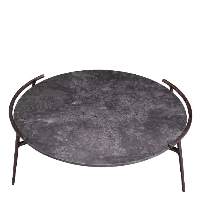 Coffee Table Arca - Grey Marble Bronze Finish-Eichholtz-EICHHOLTZ-117352-Coffee Tables-2-France and Son