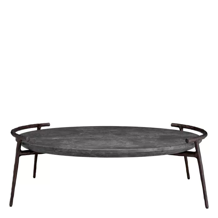 Coffee Table Arca - Grey Marble Bronze Finish-Eichholtz-EICHHOLTZ-117352-Coffee Tables-3-France and Son