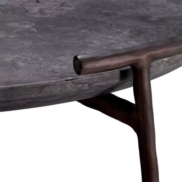 Coffee Table Arca - Grey Marble Bronze Finish-Eichholtz-EICHHOLTZ-117352-Coffee Tables-4-France and Son