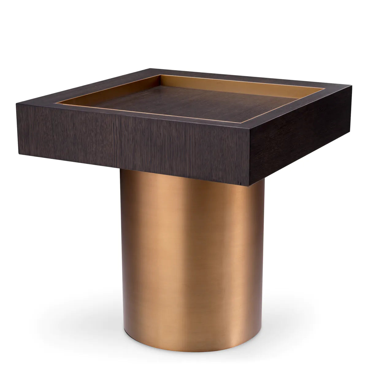 Side Table Otus - Square-Eichholtz-EICHHOLTZ-117405-Side TablesBrushed Brass-1-France and Son