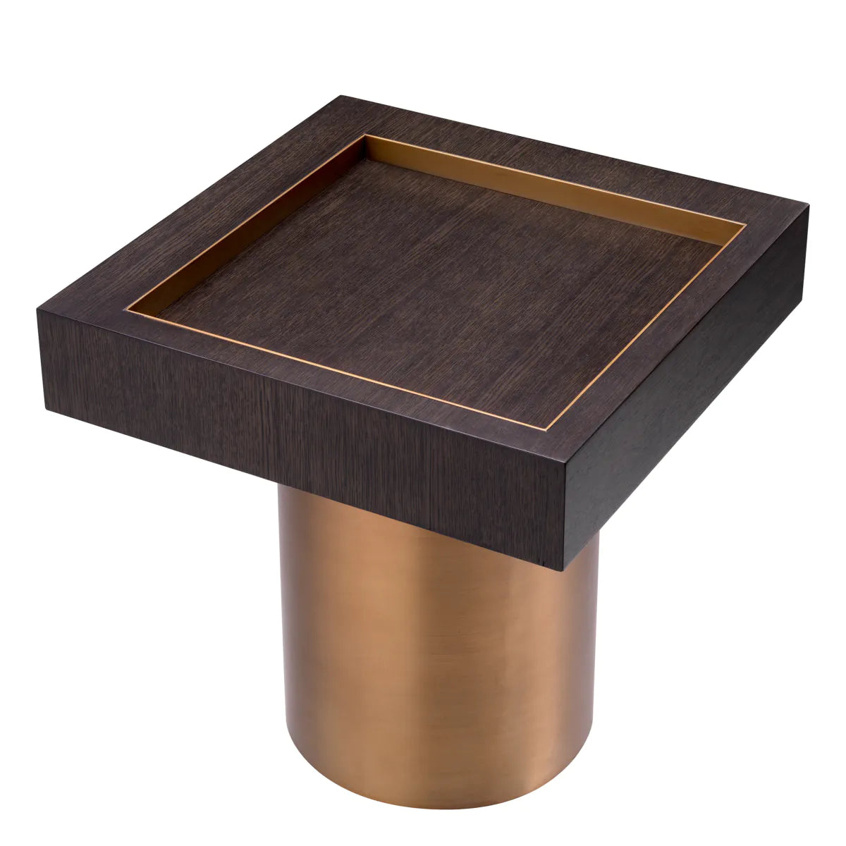 Side Table Otus - Square-Eichholtz-EICHHOLTZ-117405-Side TablesBrushed Brass-2-France and Son