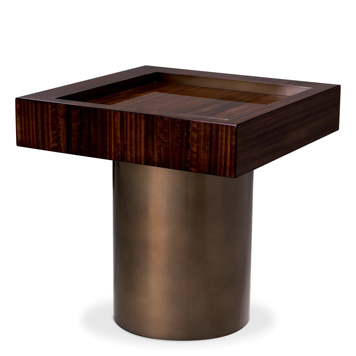 Side Table Otus - Square-Eichholtz-EICHHOLTZ-117407-Side TablesBronze-4-France and Son