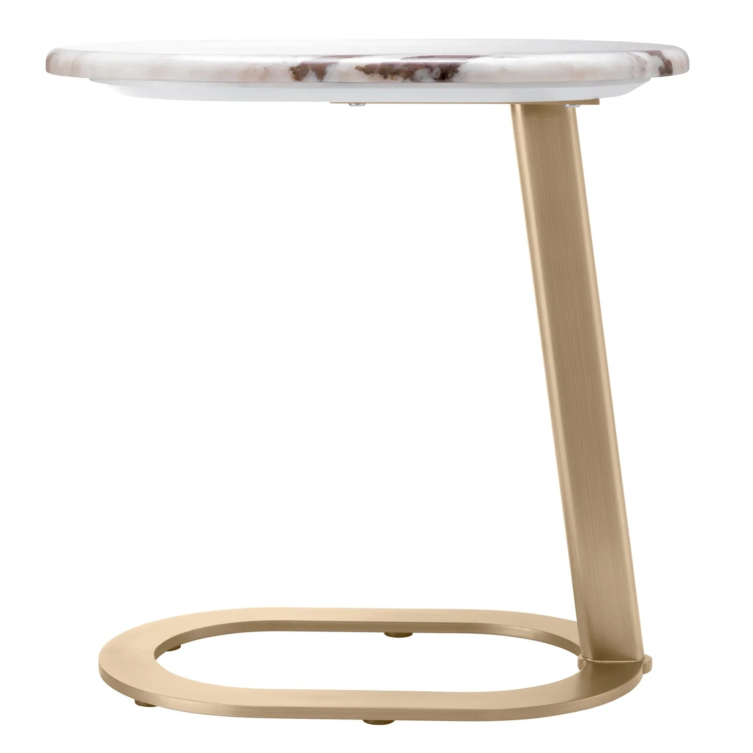 Side Table Oyo-Eichholtz-EICHHOLTZ-117490-Side TablesBrushed Brass Finish/Marble Top-2-France and Son