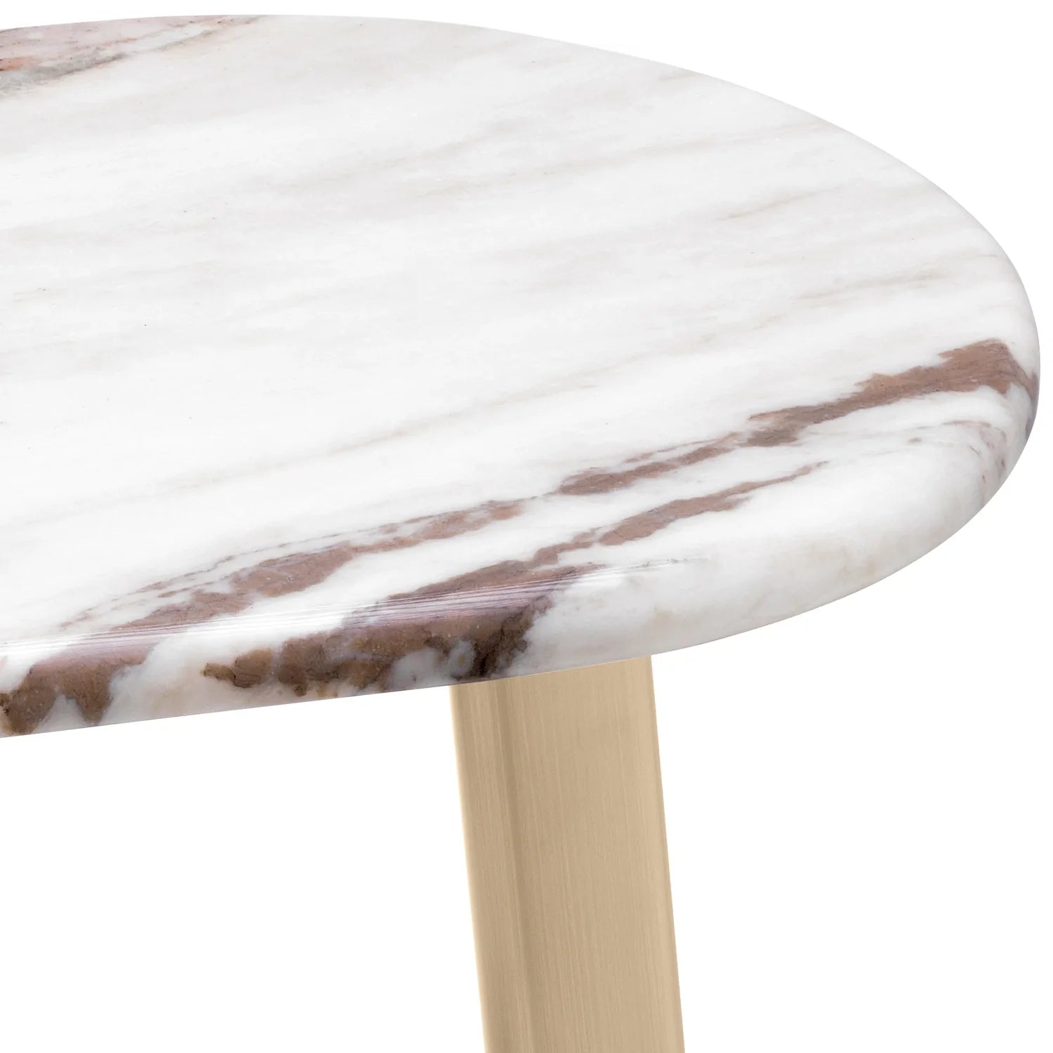 Side Table Oyo-Eichholtz-EICHHOLTZ-117490-Side TablesBrushed Brass Finish/Marble Top-3-France and Son