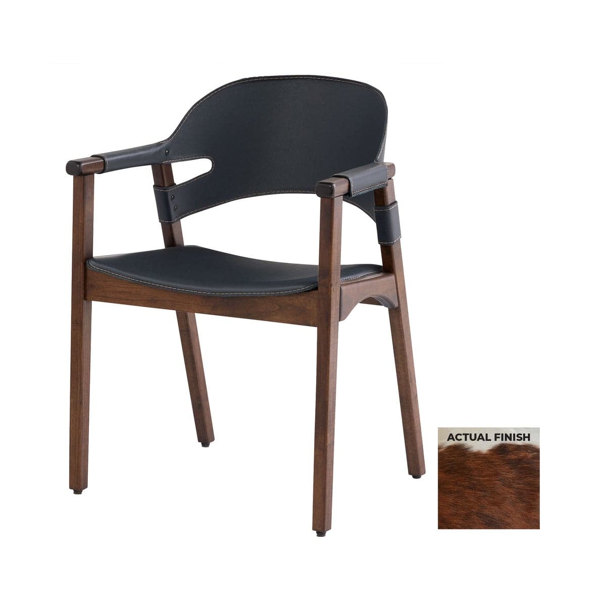 Boss Chair-Cyan Design-CYAN-11815-Dining ChairsBrown hair-on-hide-11-France and Son