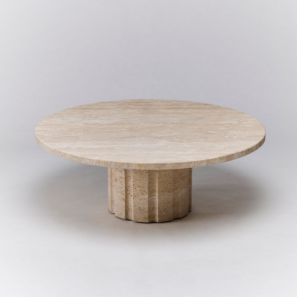 Amerigo Cocktail Table - Travertine-Interlude-INTER-118181-Coffee Tables-2-France and Son