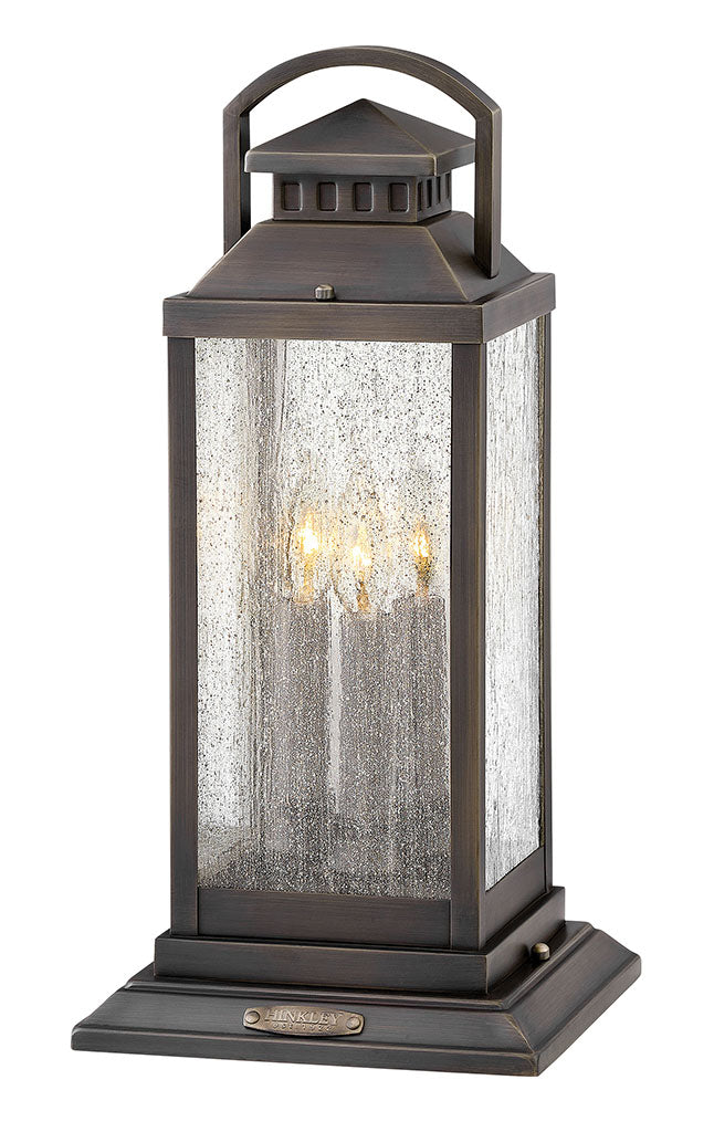 Outdoor Revere - Large Pier Mount 12v-Hinkley Lighting-HINKLEY-1187BLB-Outdoor Post Lanterns5.00 Watt Cand.LED-Blackened Brass-3-France and Son