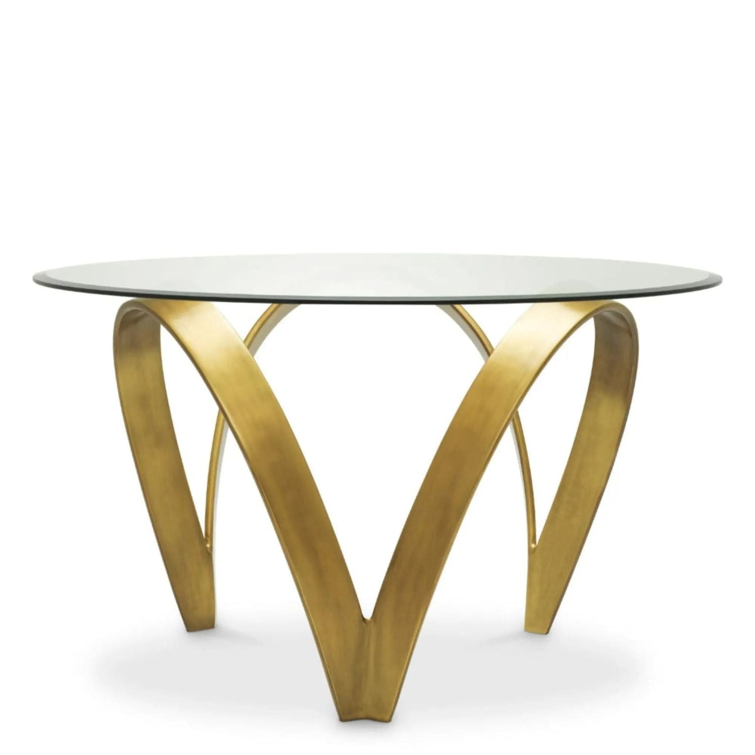 Dining Table Soquel Vintage Brass Finish