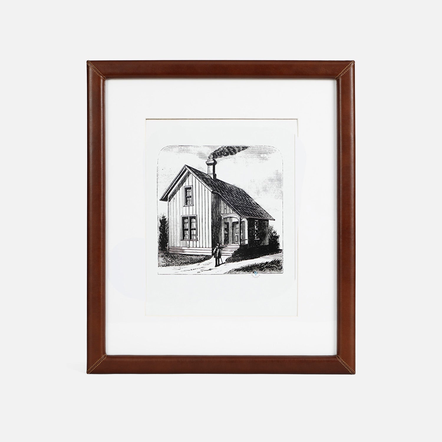 Eton, Tobacco, Wall Frame, 8X10", Full-Grain Leather