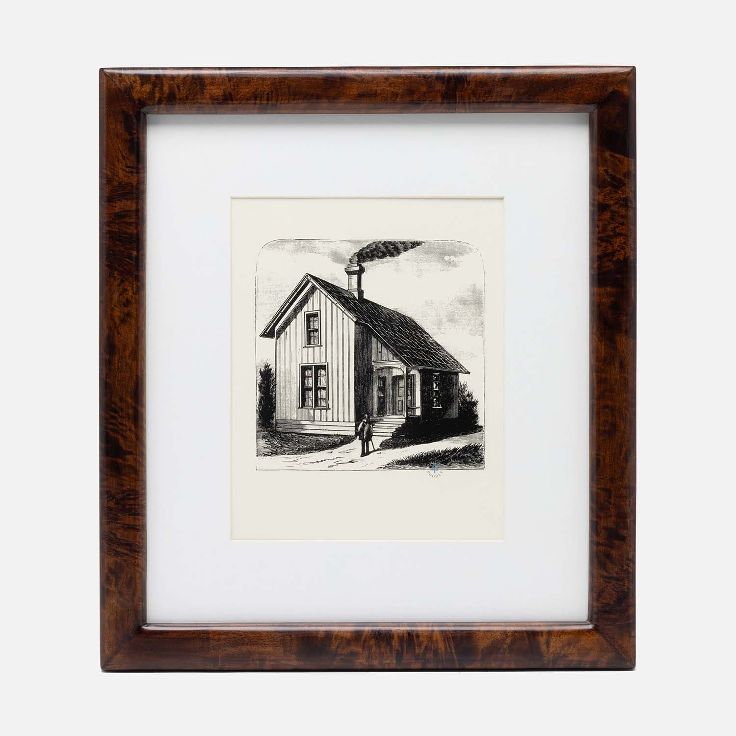 Nelson, Dark Honey, Wall Frame, 8"X10", Mappa Burl