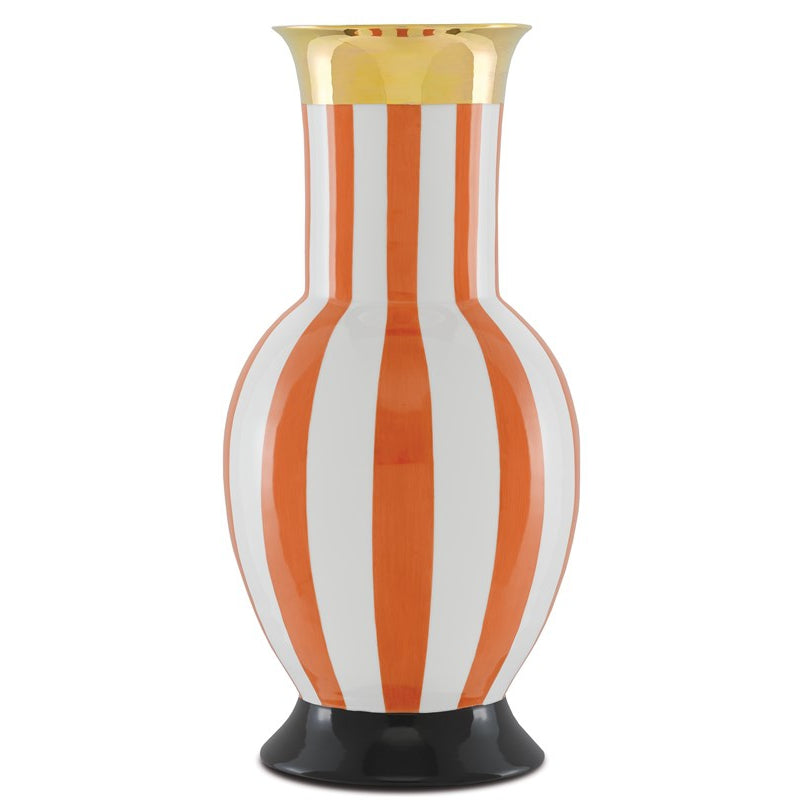 De Luca Coral Stripe Large Vase-Currey-CURY-1200-0391-Vases-1-France and Son