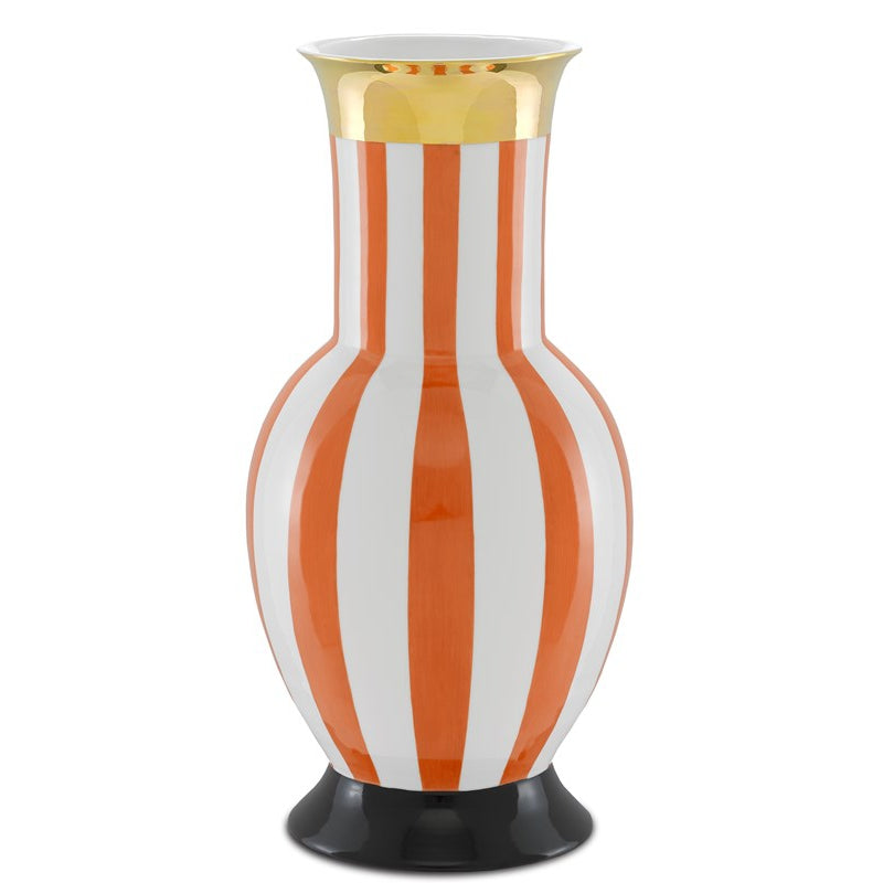 De Luca Coral Stripe Large Vase-Currey-CURY-1200-0391-Vases-2-France and Son