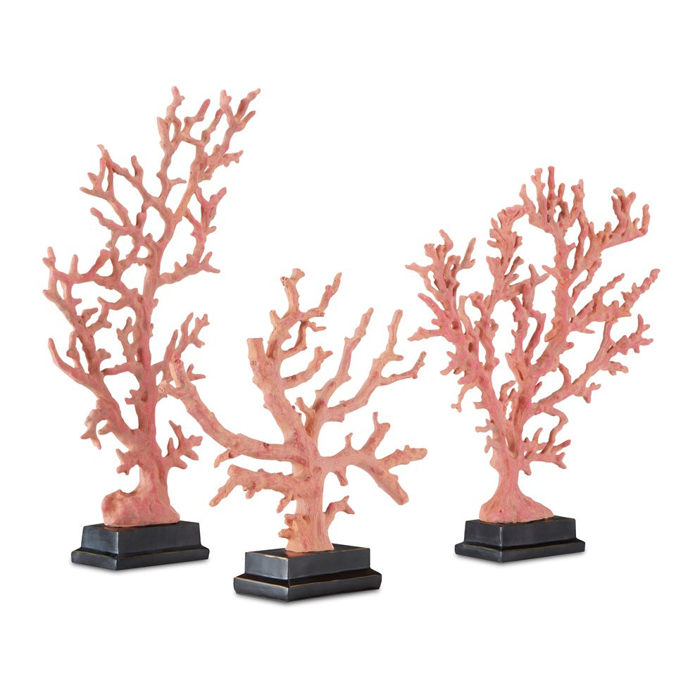 Red Coral Branches Set of 3-Currey-CURY-1200-0434-Decorative ObjectsSmall-3-France and Son