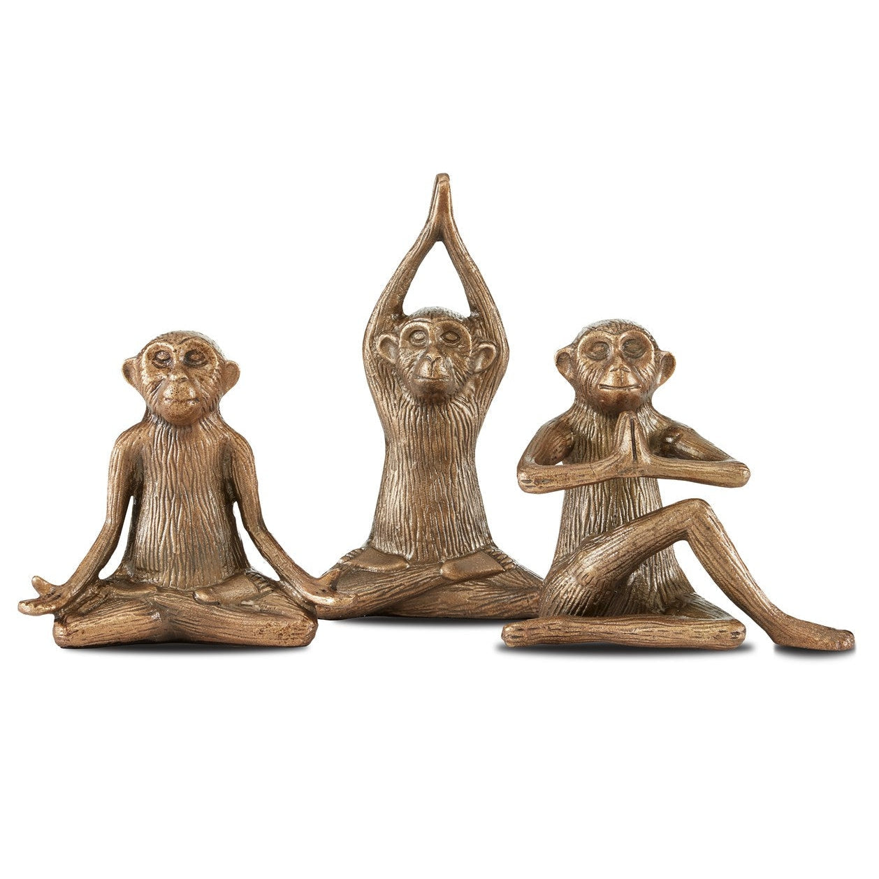 Zen Monkey Set of 3-Currey-CURY-1200-0518-Decorative Objects-1-France and Son
