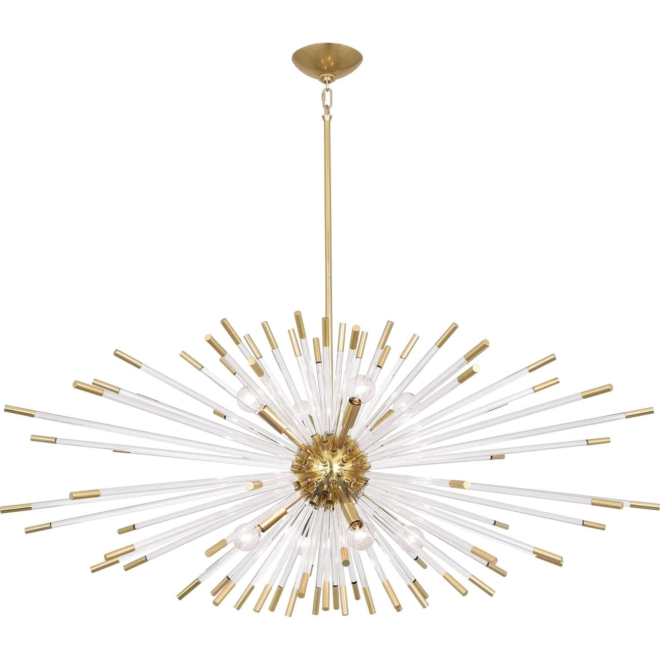 Andromeda Chandelier - 45"-Robert Abbey Fine Lighting-ABBEY-1200-ChandeliersModern Brass-1-France and Son