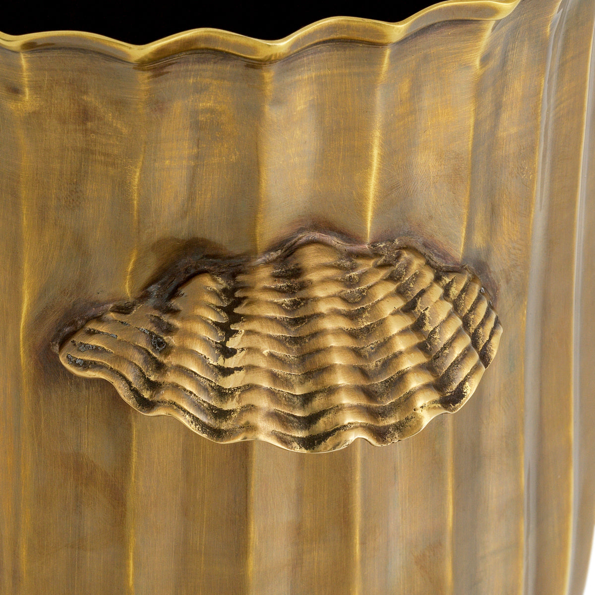 Wine Cooler Sutera - Vintage brass finish