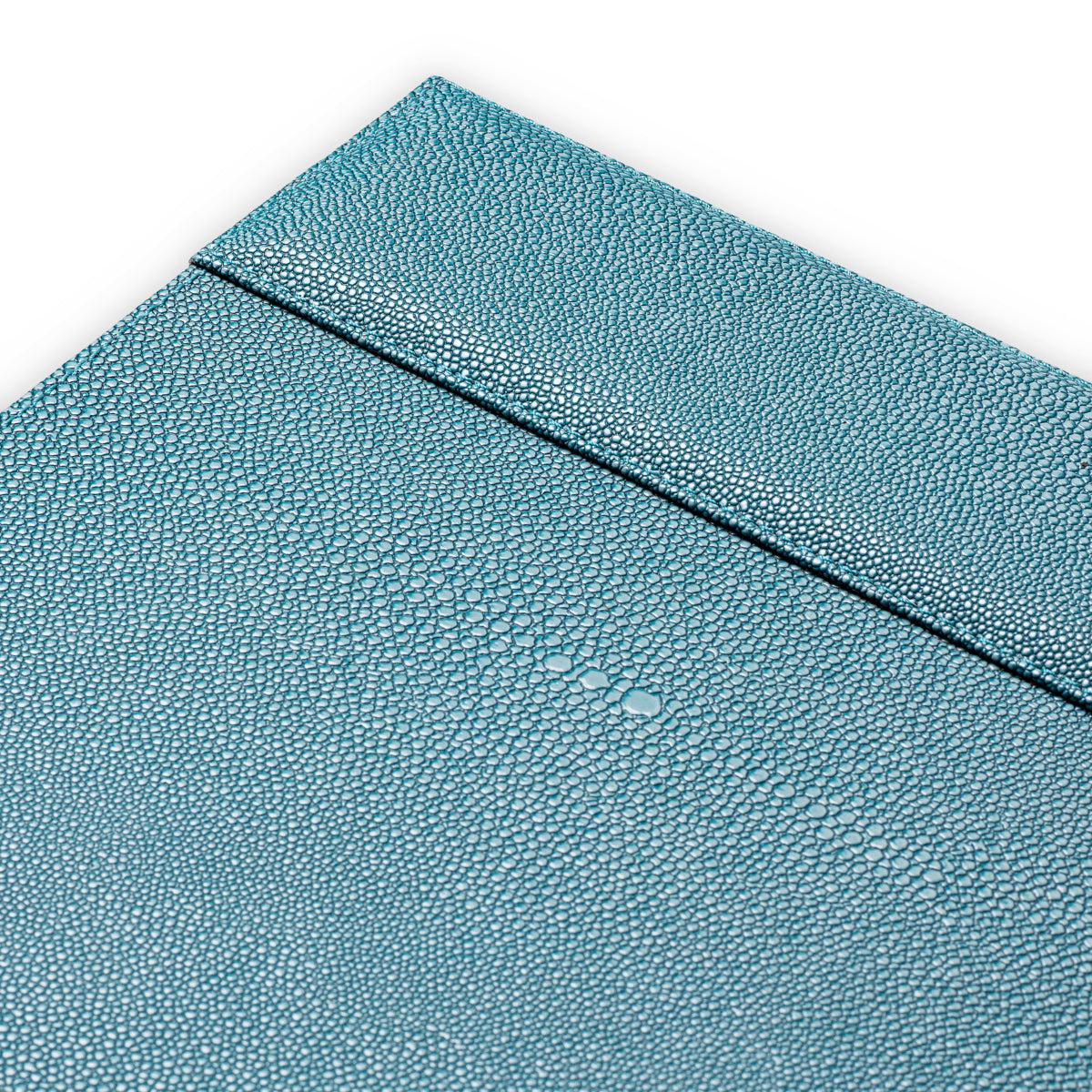 Desk Blotter Scaleo - Blue faux shagreen