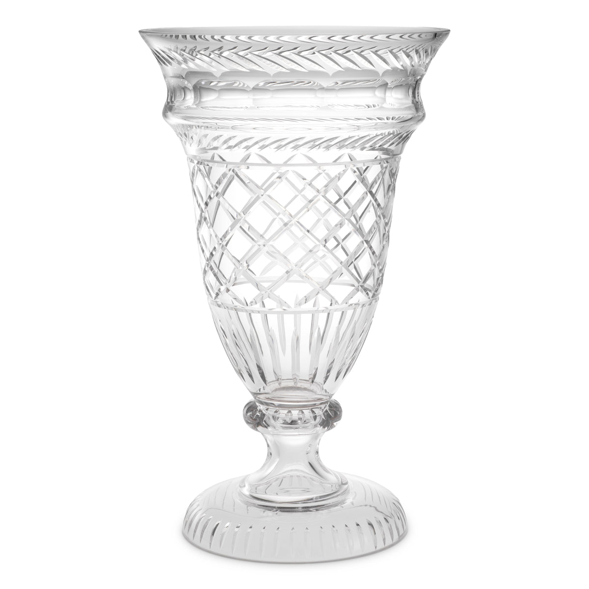 Vase Gravon - Clear glass | hand blown | hand cut