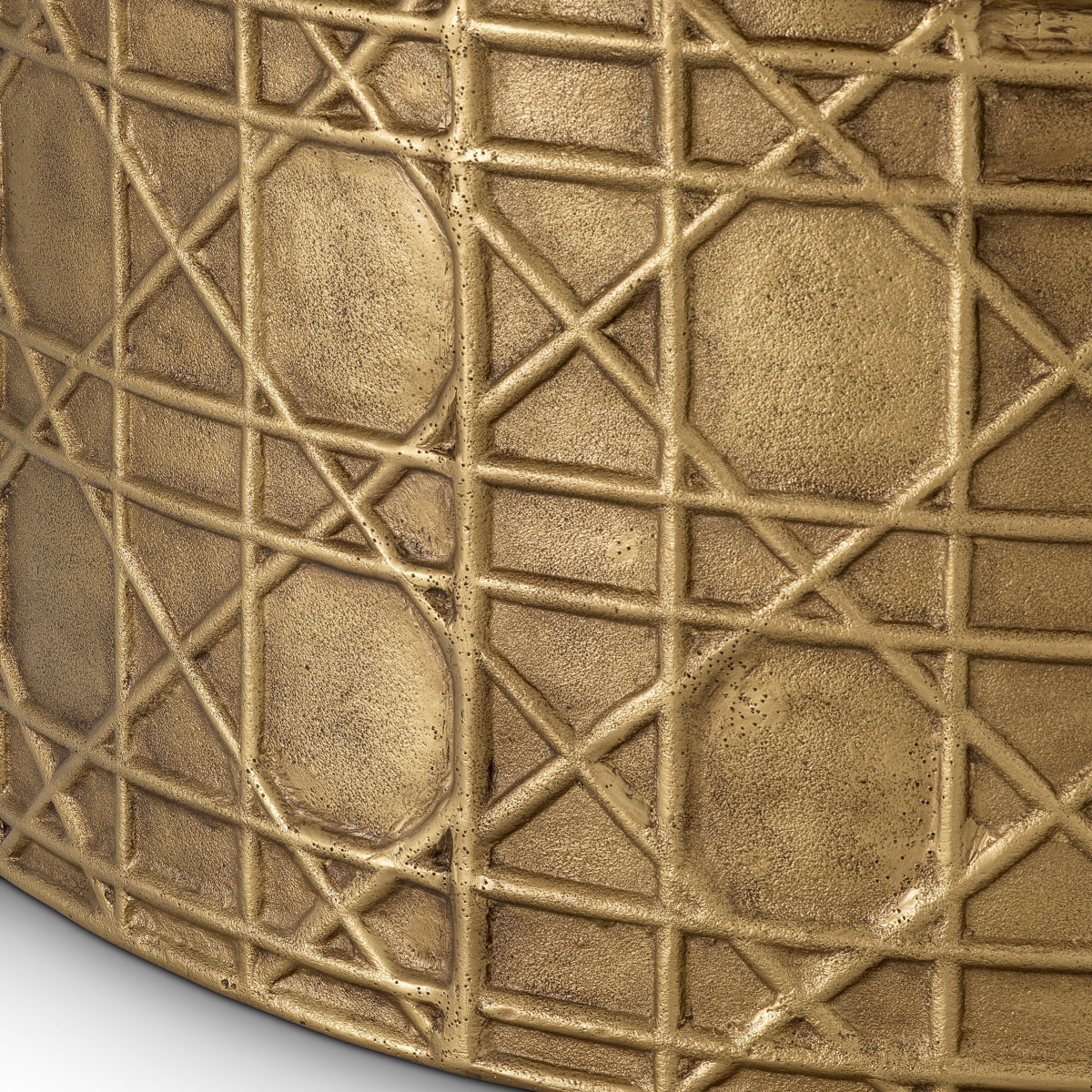 Side Table Laurenson - Vintage brass finish | white marble top
