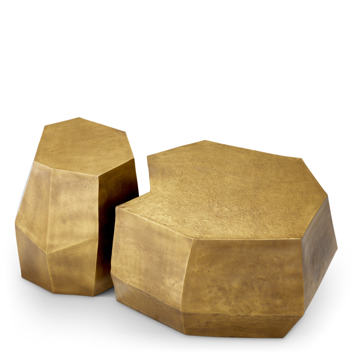Coffee Table Urbino set of 2 - Vintage brass finish