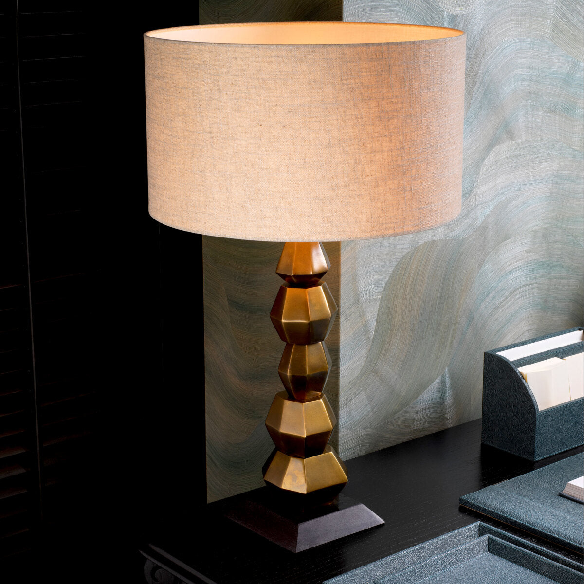Table Lamp Lior - Vintage brass finish