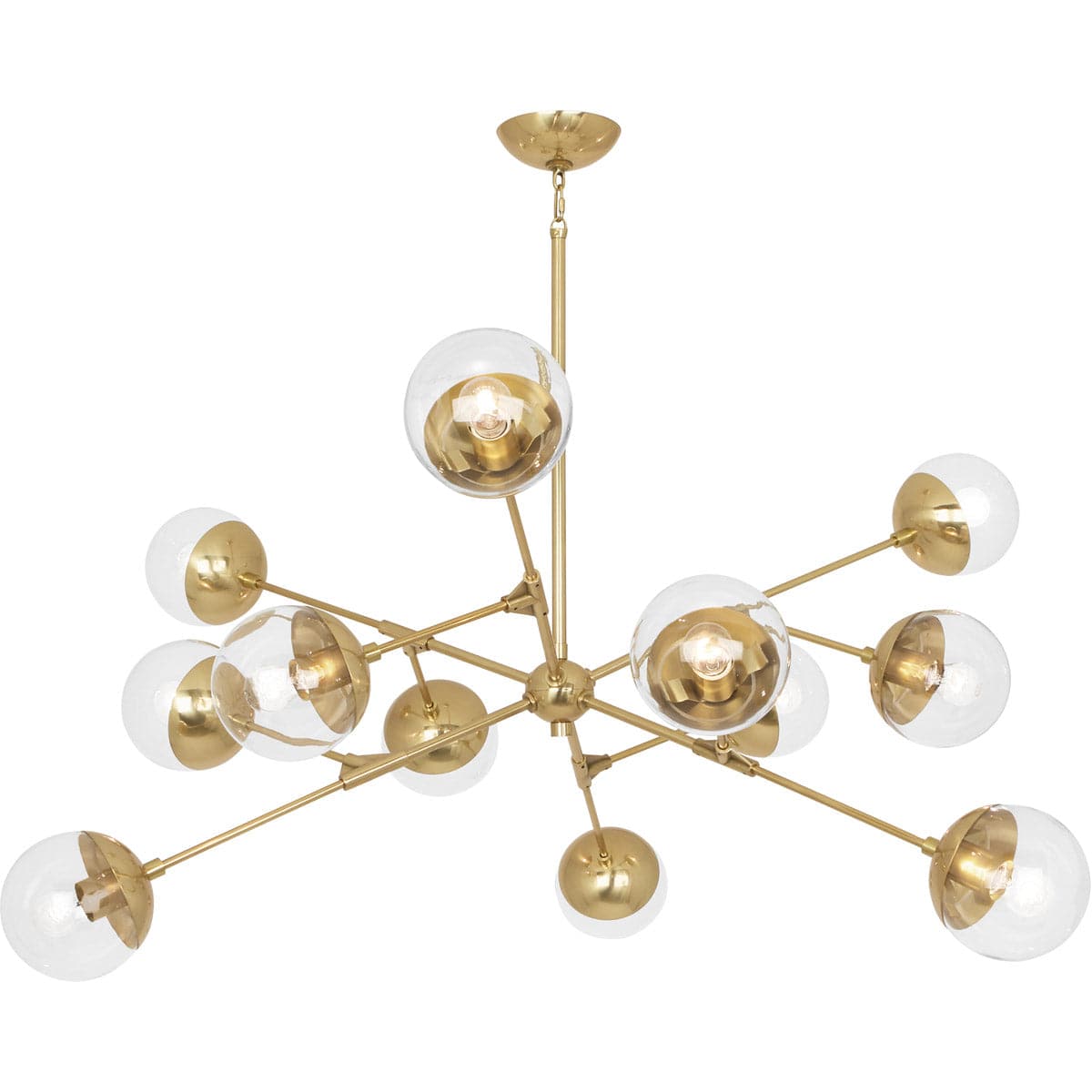 Celeste Chandelier-Robert Abbey Fine Lighting-ABBEY-1215-ChandeliersBrass-1-France and Son