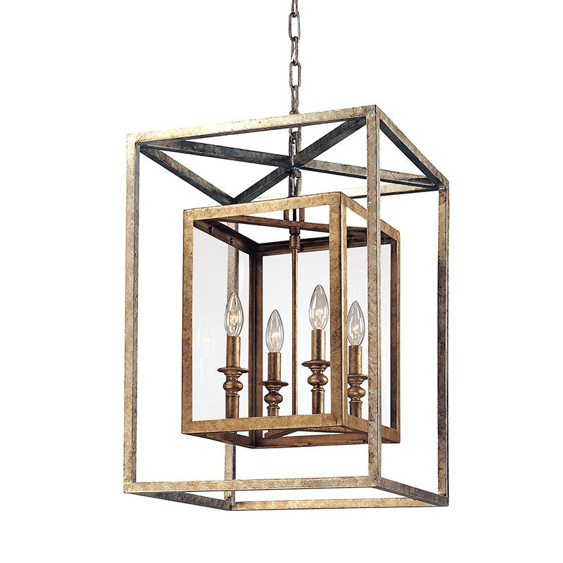 Morgan 4Lt Pendant Medium-Troy Lighting-TROY-F9994GSL-PendantsGold Silver Leaf-2-France and Son