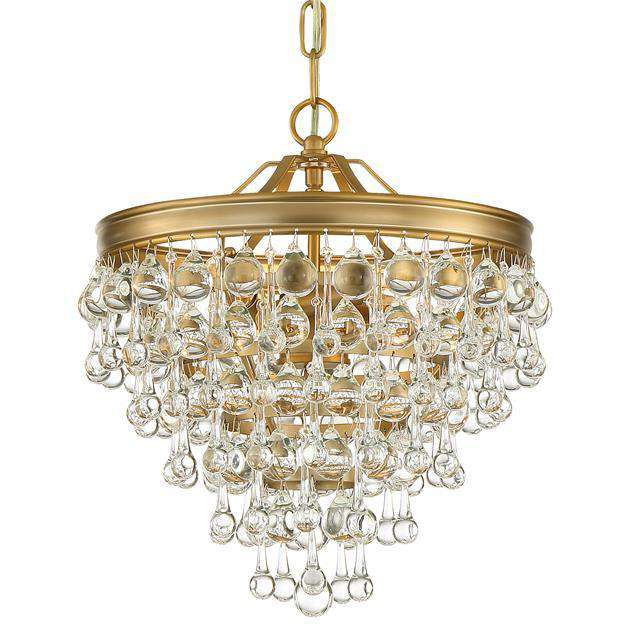 Calypso 3 Light Semi-Flush-Crystorama Lighting Company-CRYSTO-130-VG-ChandeliersVibrant Gold-3-France and Son