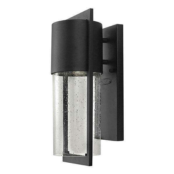 Outdoor Shelter - Small Wall Mount Lantern-Hinkley Lighting-HINKLEY-1320BK-Outdoor Post LanternsBlack-3-France and Son