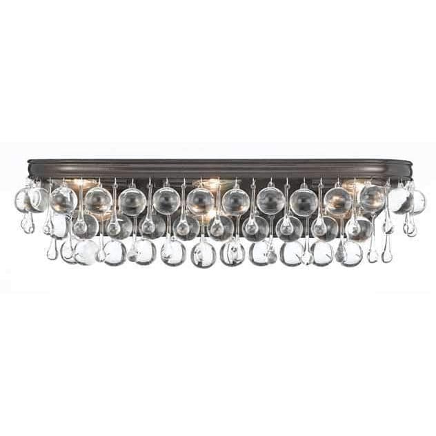 Calypso 6 Light Vanity Light-Crystorama Lighting Company-CRYSTO-133-VZ-Bathroom LightingVibrant Bronze-1-France and Son