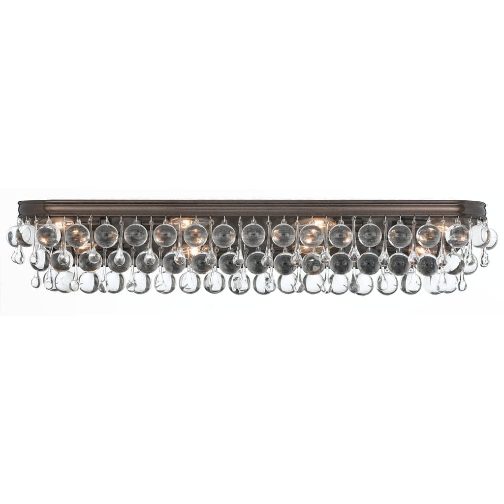 Calypso 8 Light Vanity Light-Crystorama Lighting Company-CRYSTO-134-VZ-Bathroom LightingVibrant Bronze-3-France and Son