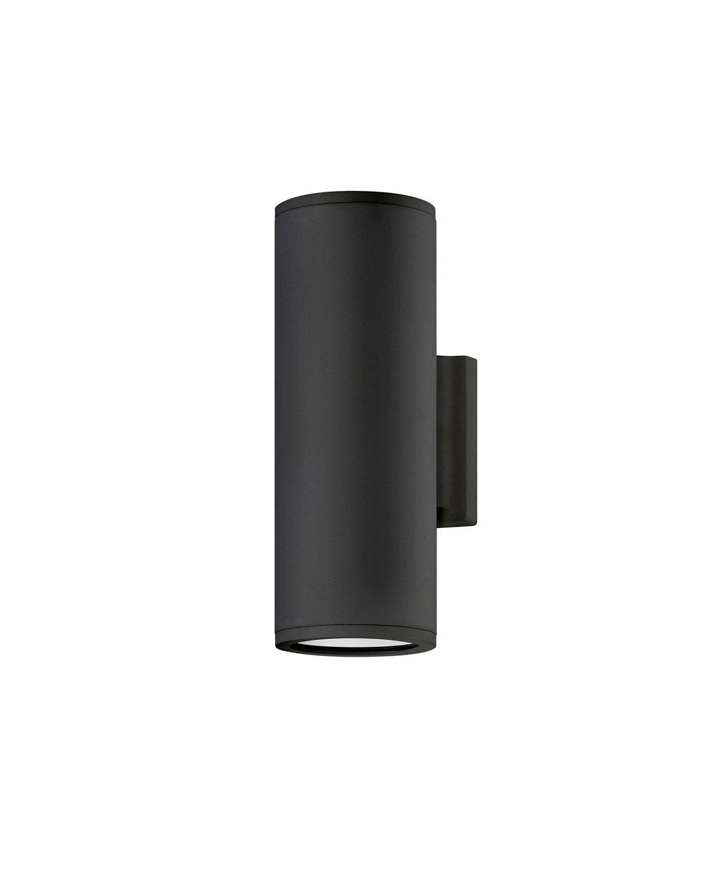 Outdoor Silo - Small Up/Down Light Wall Mount Lantern-Hinkley Lighting-HINKLEY-13594BK-LL-Wall LightingBlack-2-France and Son