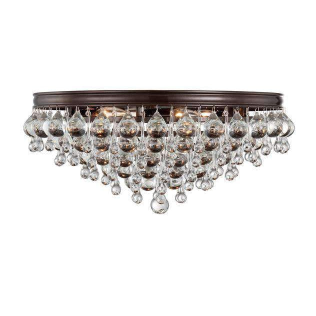 Calypso 6 Light Ceiling Mount-Crystorama Lighting Company-CRYSTO-138-VZ-Flush MountsVibrant Bronze-1-France and Son