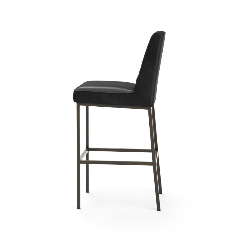 Leighland Barstool - Coal Black-Sunpan-SUNPAN-104902-Bar Stools-2-France and Son