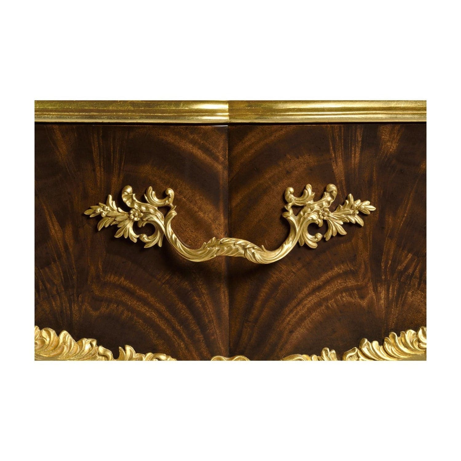 Mahogany & Gilded Nightstand-Jonathan Charles-JCHARLES-495504-BMA-GIL-Nightstands-4-France and Son