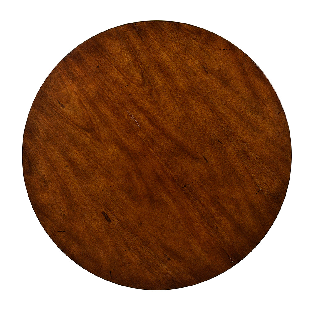 Additional view of Antioch Side Table, featuring satin sheen finish, wood, wood veneer, and open lower storage shelf.