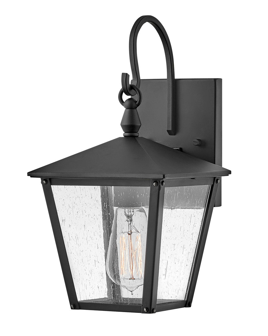 Outdoor Huntersfield - Small Wall Mount Lantern-Hinkley Lighting-HINKLEY-14060BK-Outdoor Wall SconcesBlack-2-France and Son