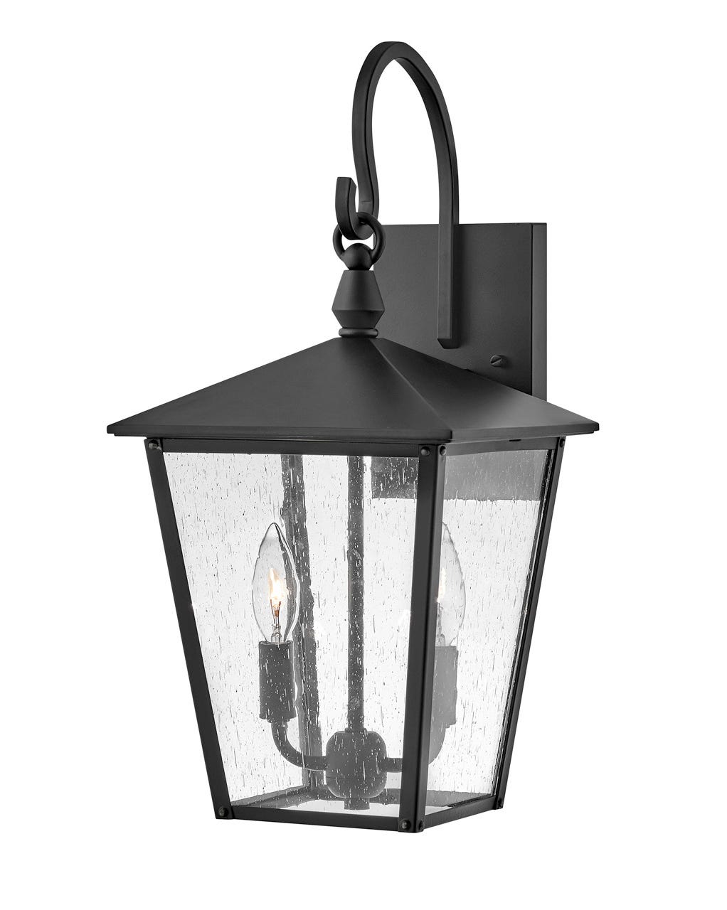 Outdoor Huntersfield - Medium Wall Mount Lantern-Hinkley Lighting-HINKLEY-14064BK-Outdoor Post LanternsBlack-2-France and Son