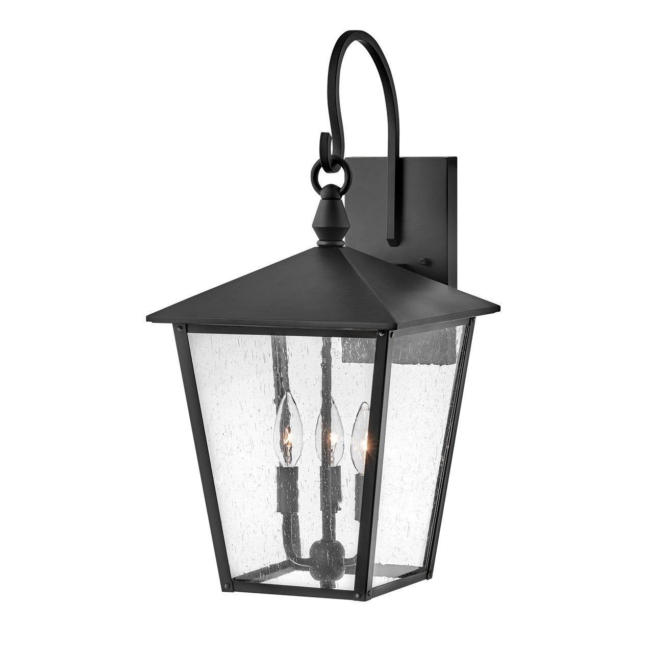 Outdoor Huntersfield Large Wall Mount Lantern-Hinkley Lighting-HINKLEY-14065BK-1-Wall LightingBlack-1-France and Son