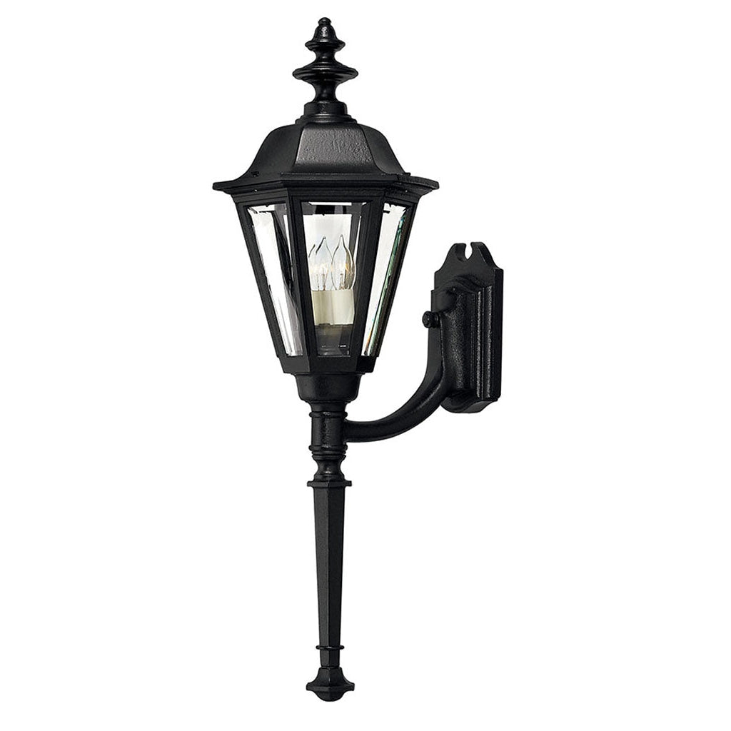 Outdoor Manor House - Large Wall Mount Lantern with Tail-Hinkley Lighting-HINKLEY-1440BK-Outdoor Post Lanterns-1-France and Son