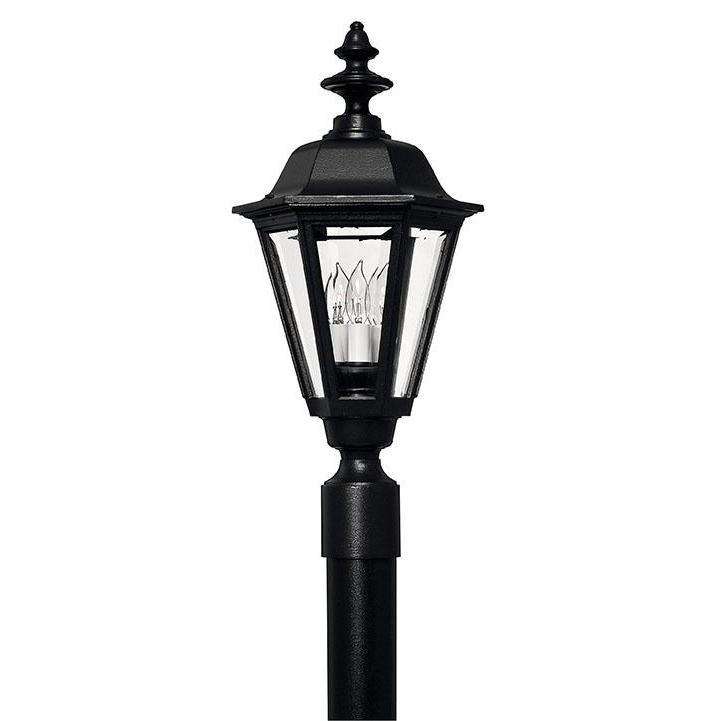 Outdoor Manor House Post Lantern-Hinkley Lighting-HINKLEY-1441BK-Outdoor Lighting-1-France and Son