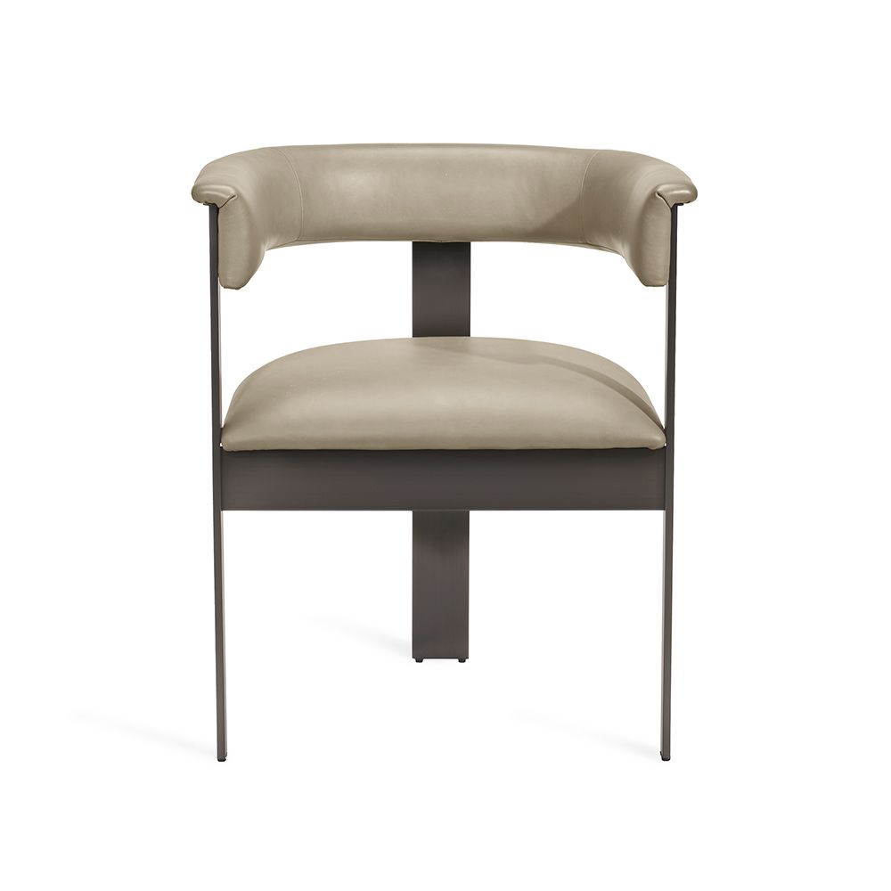 DARCY DINING CHAIR - TAUPE/ GRAPHITE-Interlude-INTER-145241-Dining Chairs-1-France and Son